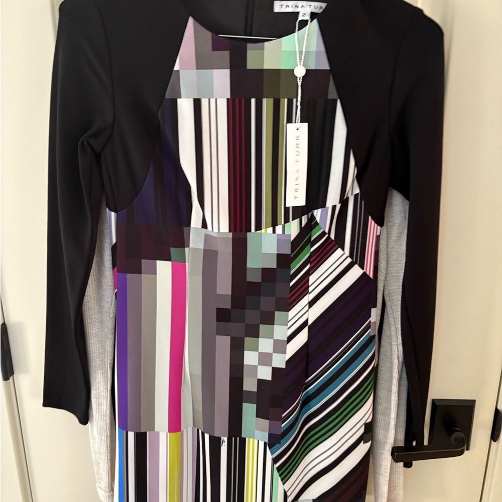 Trina Turk, NWT, Size 2. Luxury, Multicolor Dress